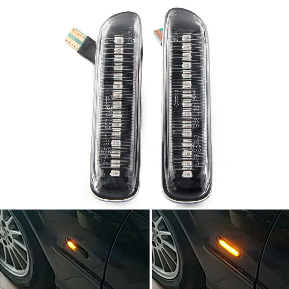 LED Sequential Dynamic Side Marker Light Turn Signal Lamp For BMW 3Series E46 US