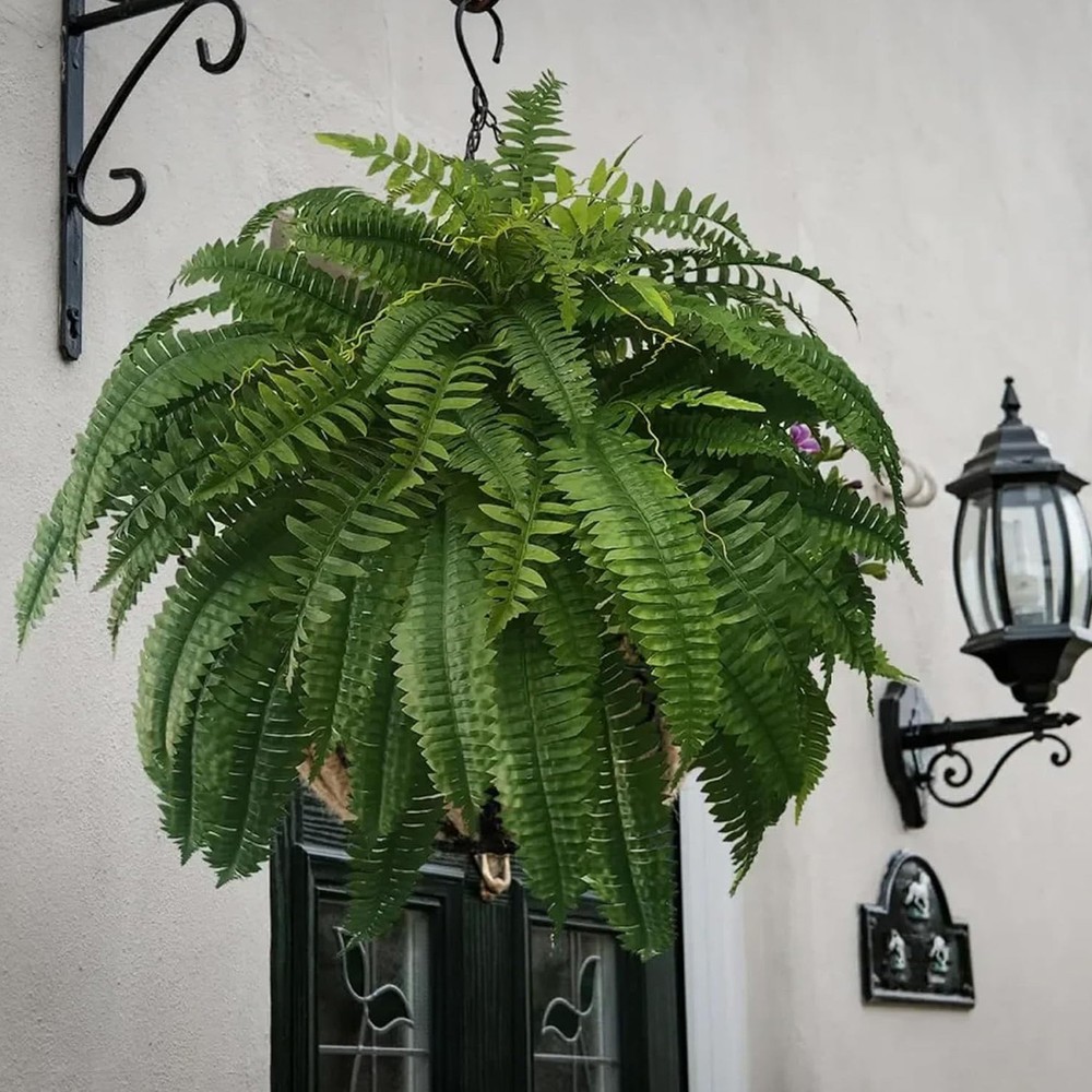 Artificial Large Boston Fern Plant Wall Hanging Decoration  Home Decor