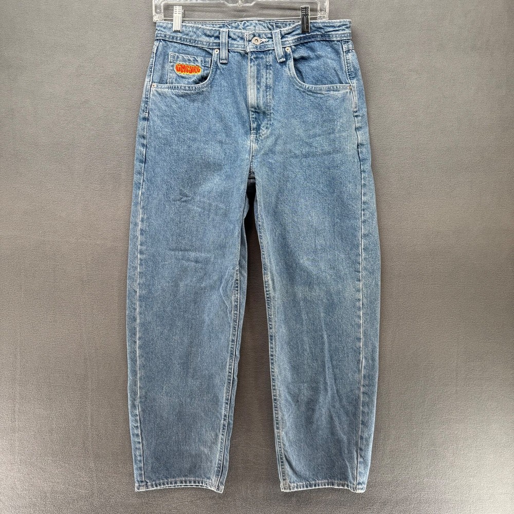 Men's 30x27 Empyre Relaxed Blue Denim Y2K Skater Baggy Jeans