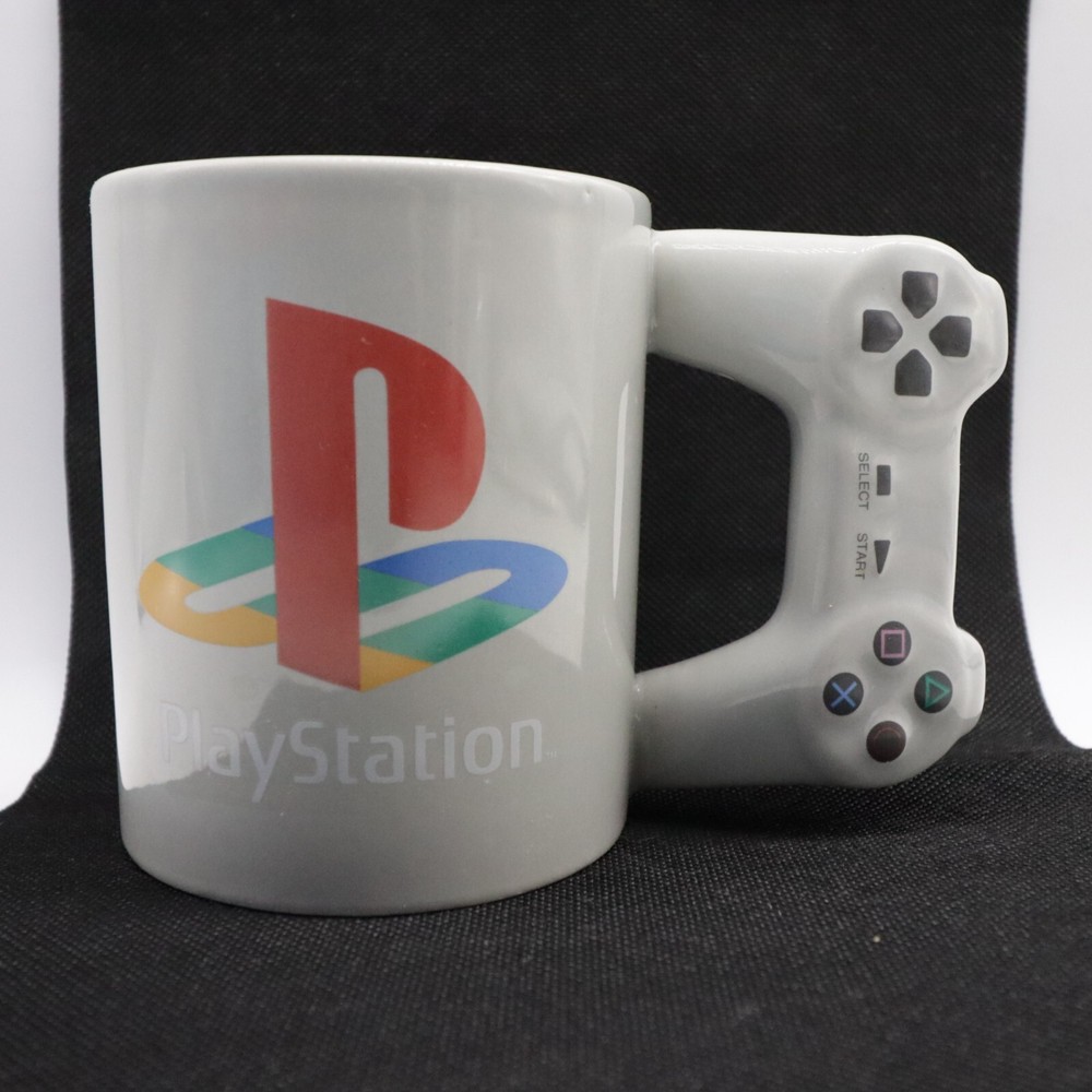 Playstation Controller Handle Retro Ceramic Mug Gray Cup Official Licensed