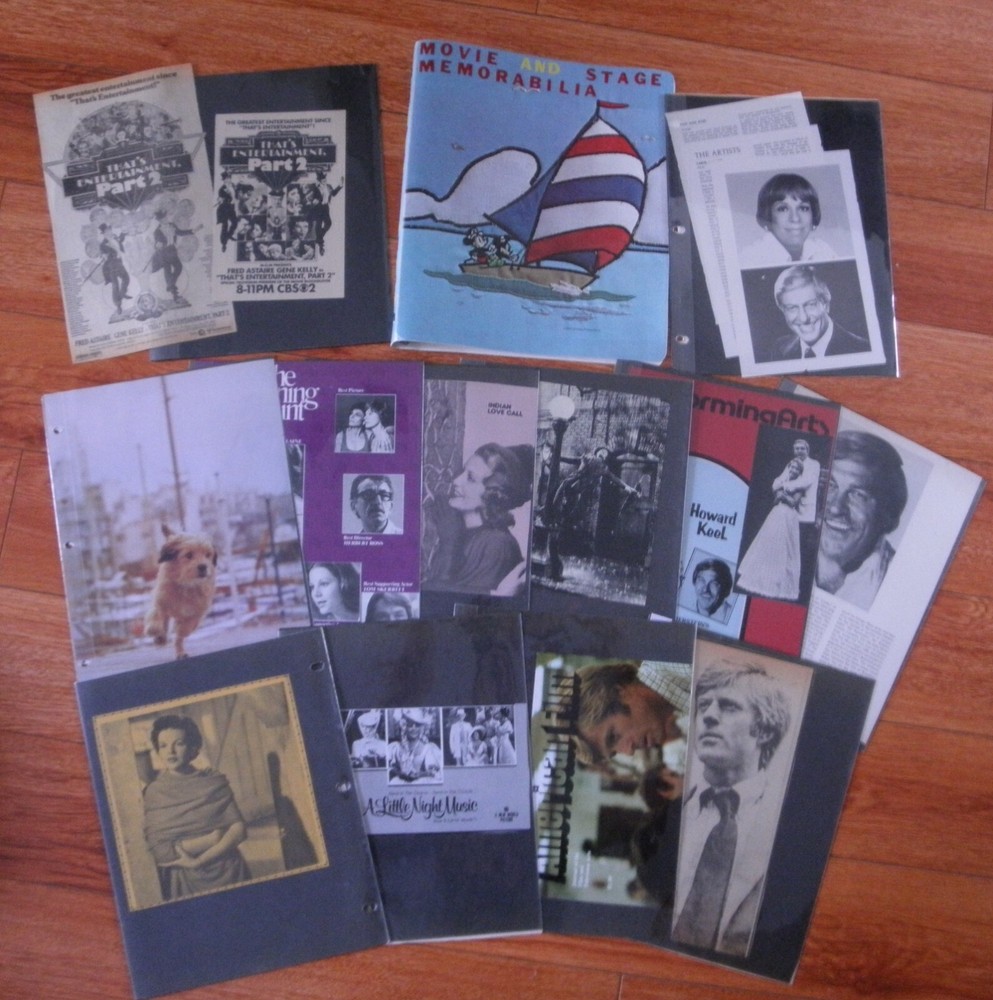 Vintage Disney 3-Ring Binder Scrapbook filled with Movie & Stage Memorabilia