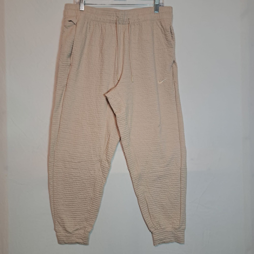 Nike Dri Fit Flex Tapered Yoga Training Pants Beige DV9885-126 Men’s Size Large