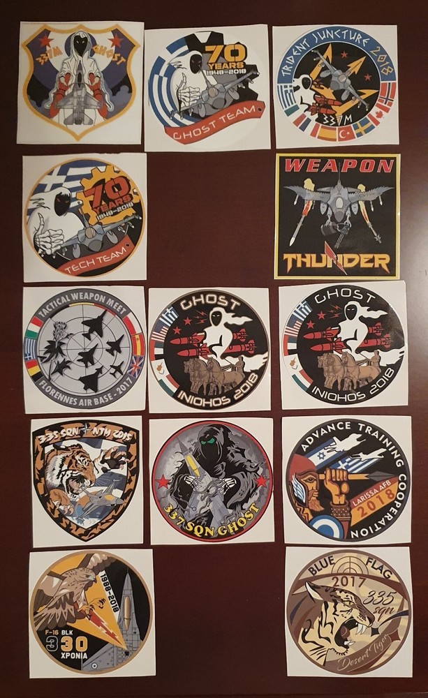 Air Force F-16 Original Limited Edition 13 Rare Stickers Collectors Must-Have-image