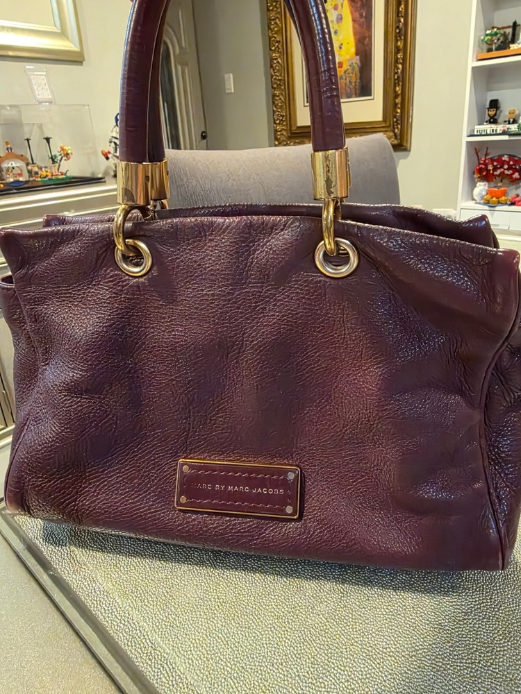 Vintage Marc by Marc Jacobs Maroon Genuine Cow Leather bag