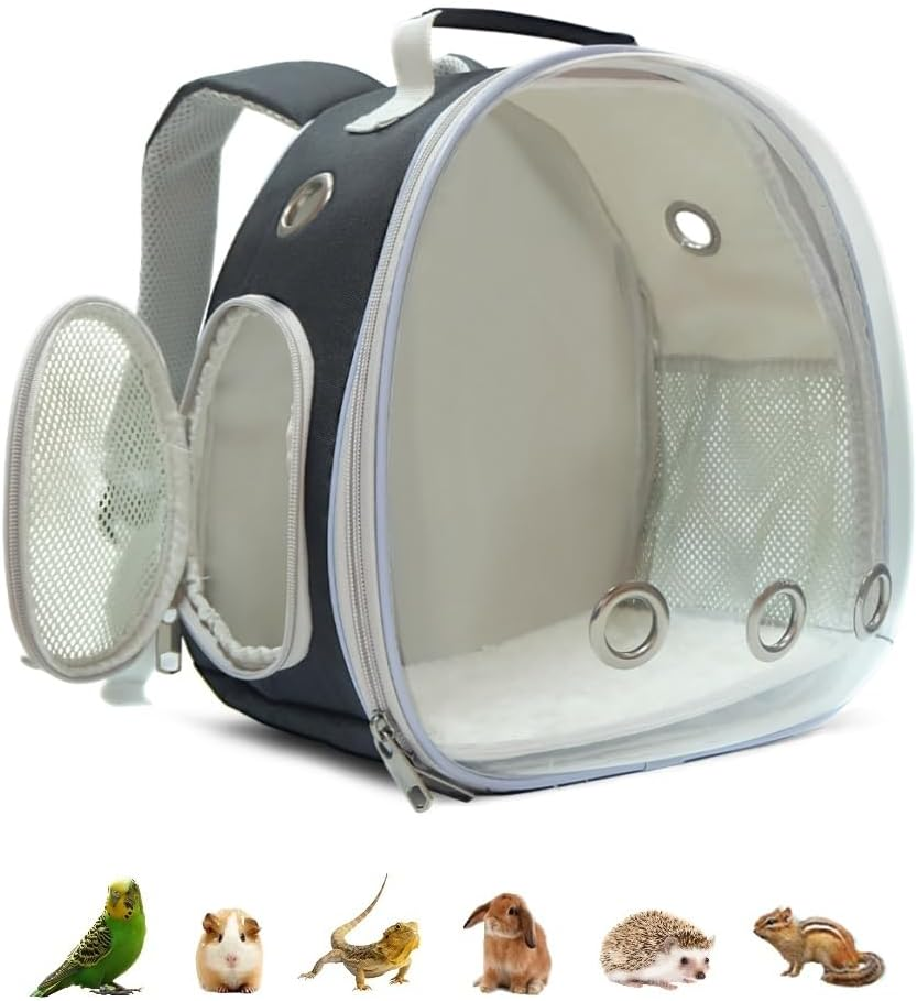 Small Animal Carrier Backpack for Pets Like Cats Rabbits Birds and Guinea Pigs