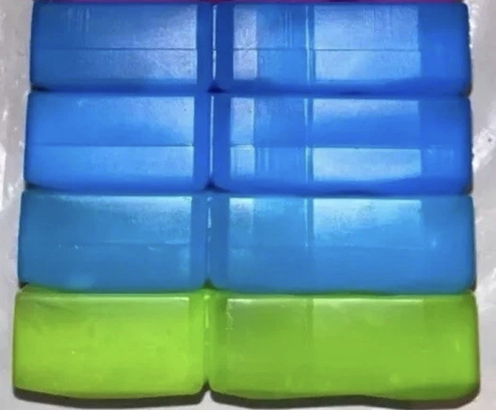 Back To School Cool Gear Freezer Gel Ice Pack Block Lunch Box 5” X 3” X 1” Used-image