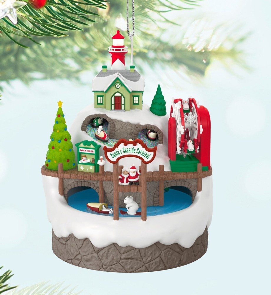 2024 Hallmark Santa’s Seaside Carnival Musical Ornament With Light and Motion