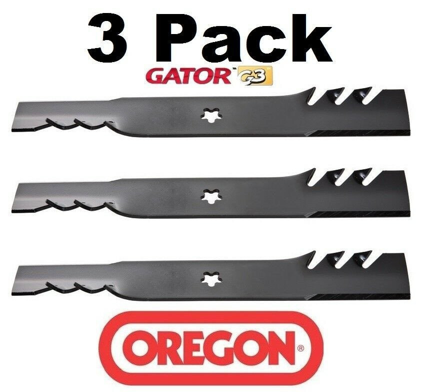 3 Pack Oregon 95-088 Gator G3 Mower Blades Compatible with Dixon 539112078