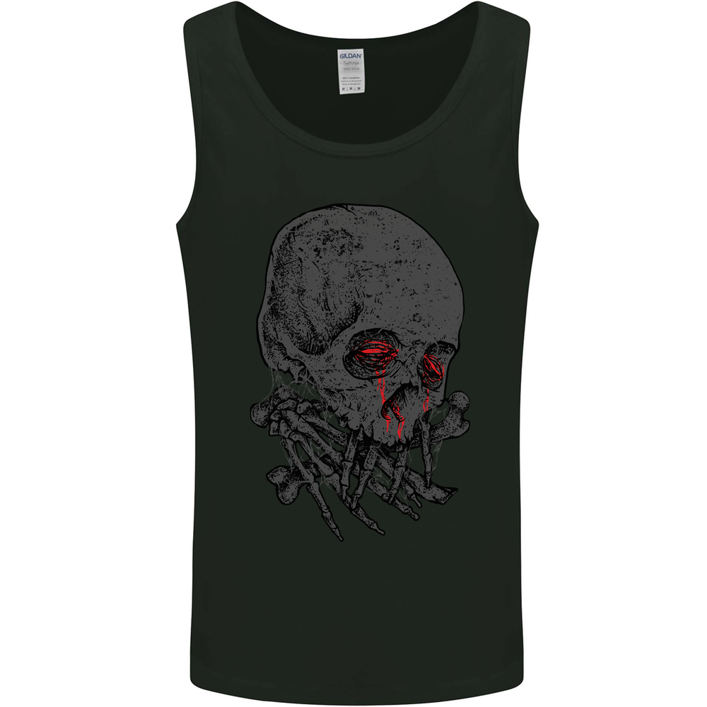 Crying Blood Skull Mens Vest Tank Top