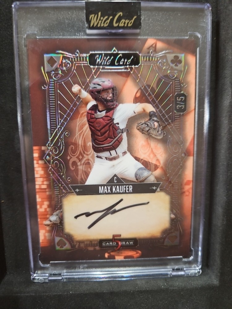 Max Kaufer (3/5 Auto) #5CDV-MKA 2024 Wild card 5 Deck Draw baseball