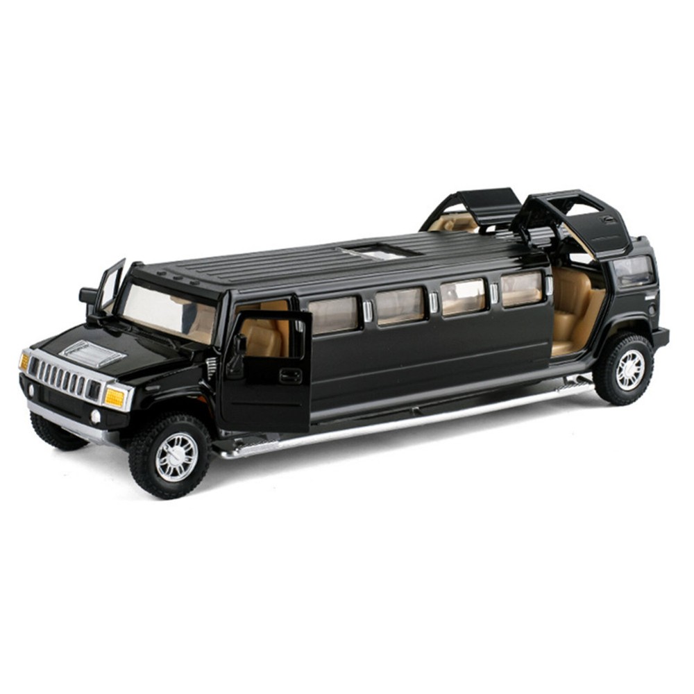 1:32 Pull Back Type Car Model Kids Toy Metal Diecast Long Vehicle Sound&Light B