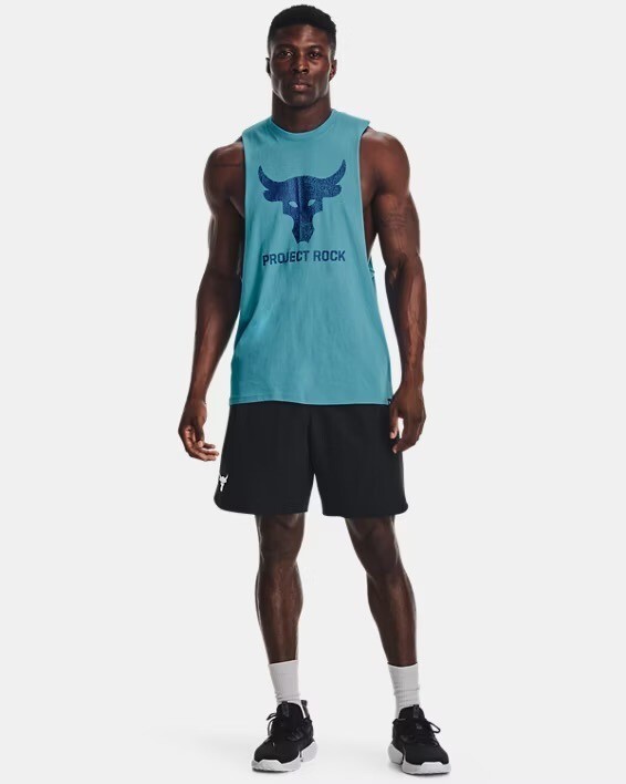Under Armour Project Rock Brahma Bull Sleeveless Performance Tank for Men XXL