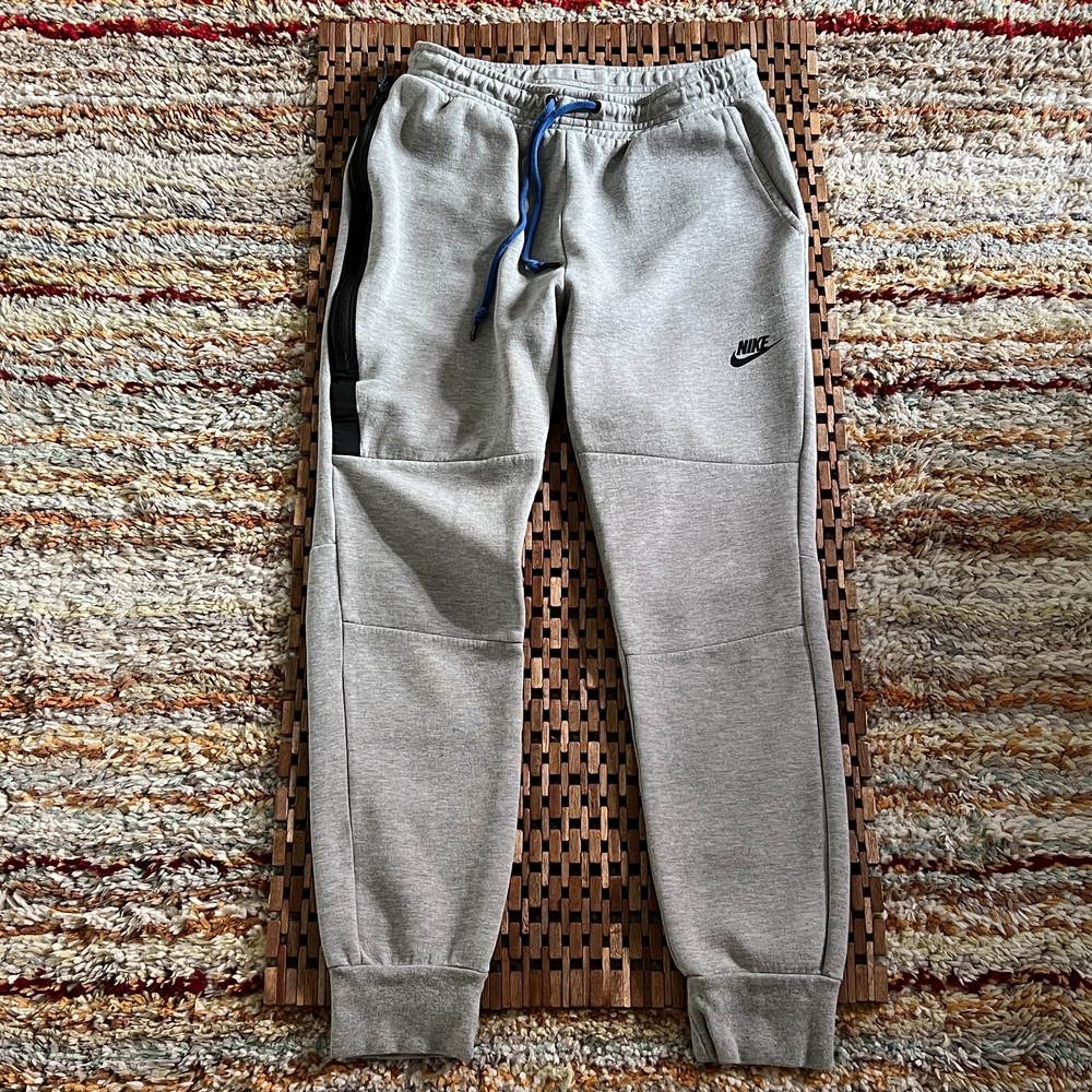 Nike Tech Fleece Joggers Sweatpants Pants Grey Blue Men's Size Small S