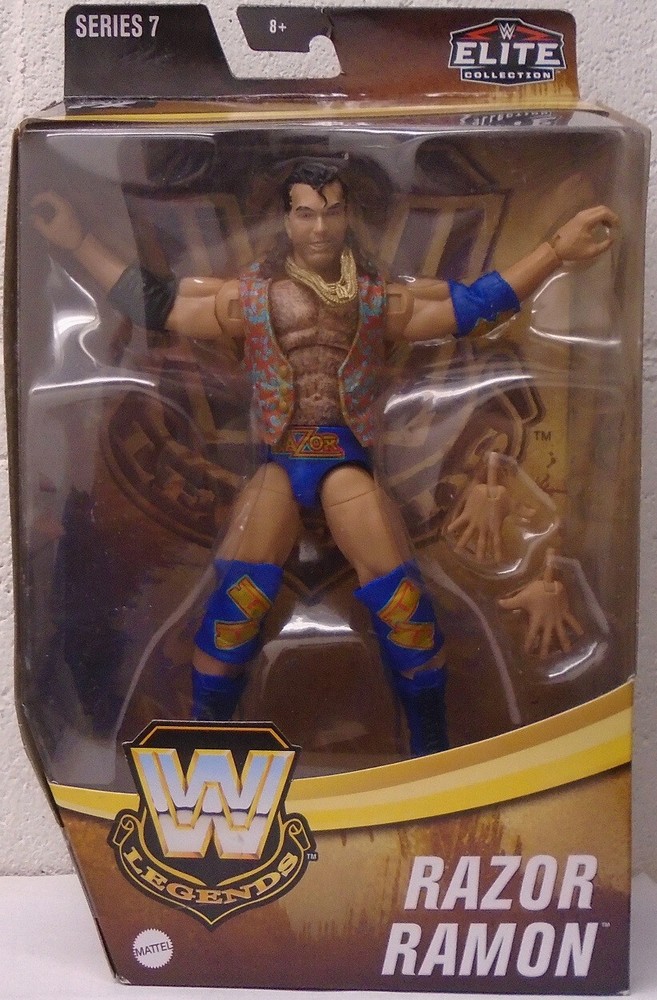 WWE Mattel Legends Elite Razor Ramon AKA Scott Hall Vest Series 7 WWF (MIP)