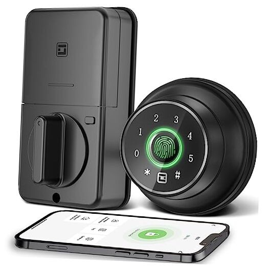 4-in-1 Smart Keyless Entry Fingerprint Door Lock with Digital Keypad