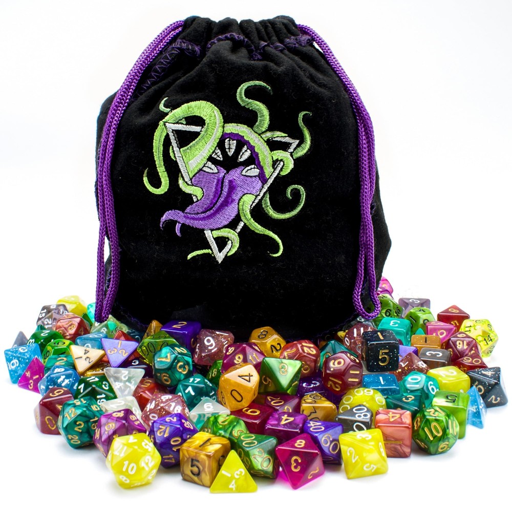 Wiz Dice Series Ii: Bag Of Devouring - 20 Polyhedral Dice Sets (140 Pieces)  BR