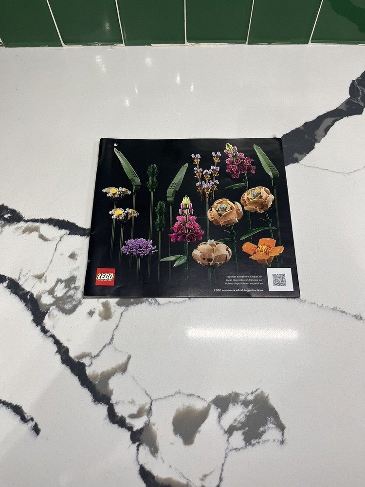 Lego Botanical Collection 10280 Flower Bouquet Instruction Manual Only