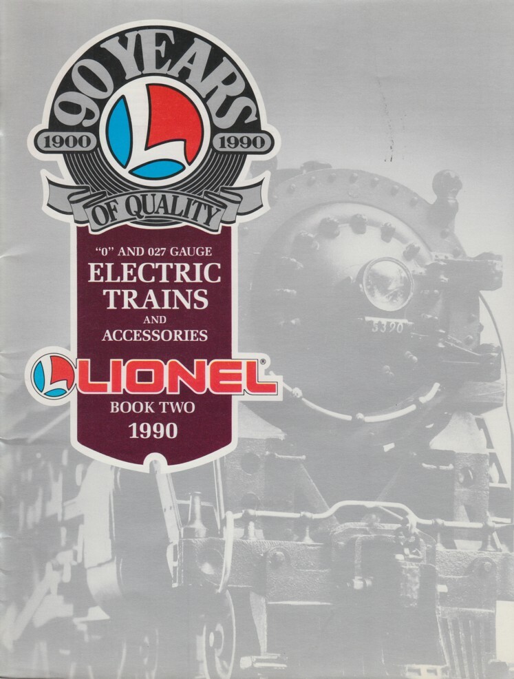 1990 Lionel Model Electric Trains Price Guide & Catalogue Book Two