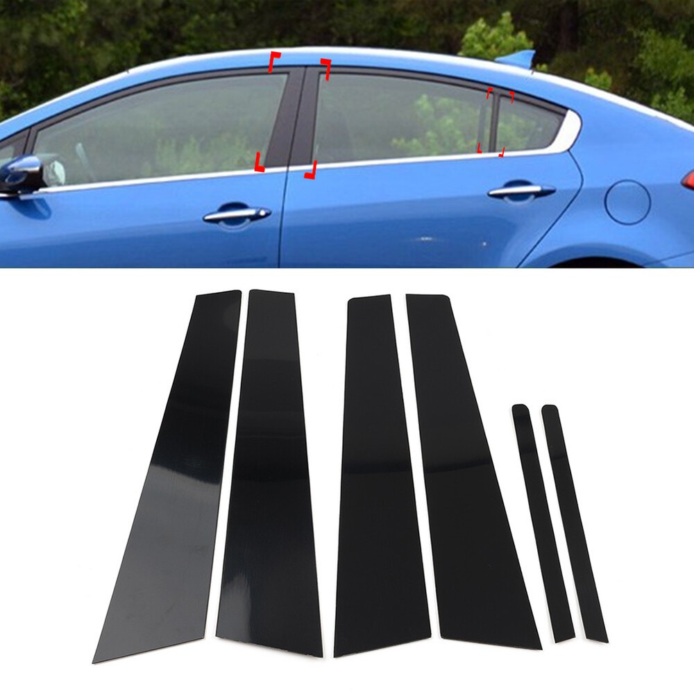 1 Set of Pillar Post Door Window Cover Trim For Kia Cerato K3 Forte 2013-2018 US