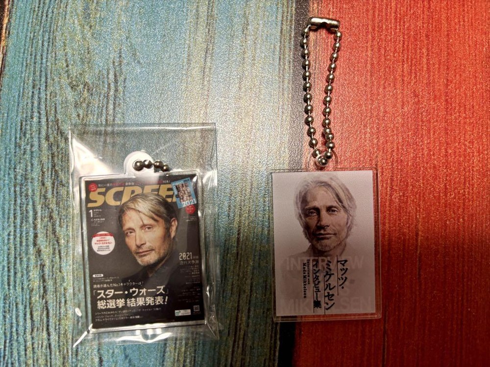 Comic Con Limited Acrylic Keychain Mads Mikkelsen Screen 2 Types Set