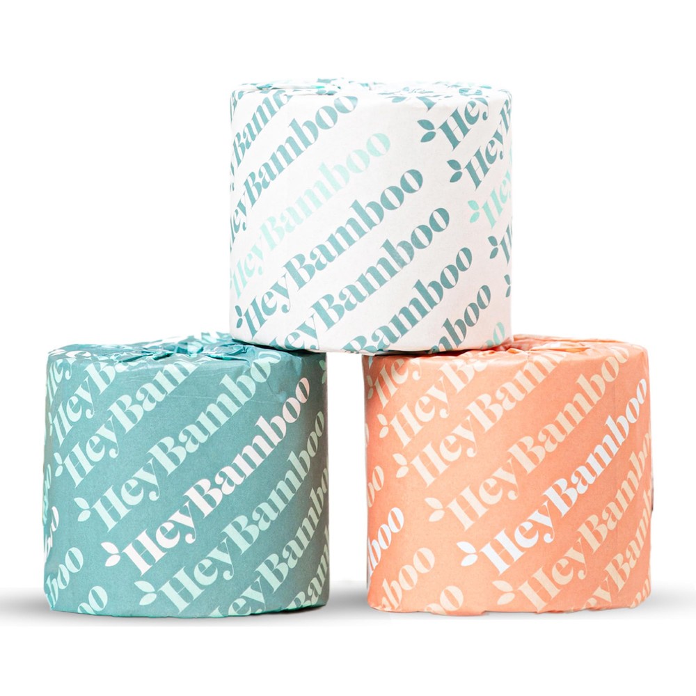 12 Ultra-Soft 100% Bamboo 3-Ply Unbleached Eco-Friendly Toilet Paper 24 Double Rolls