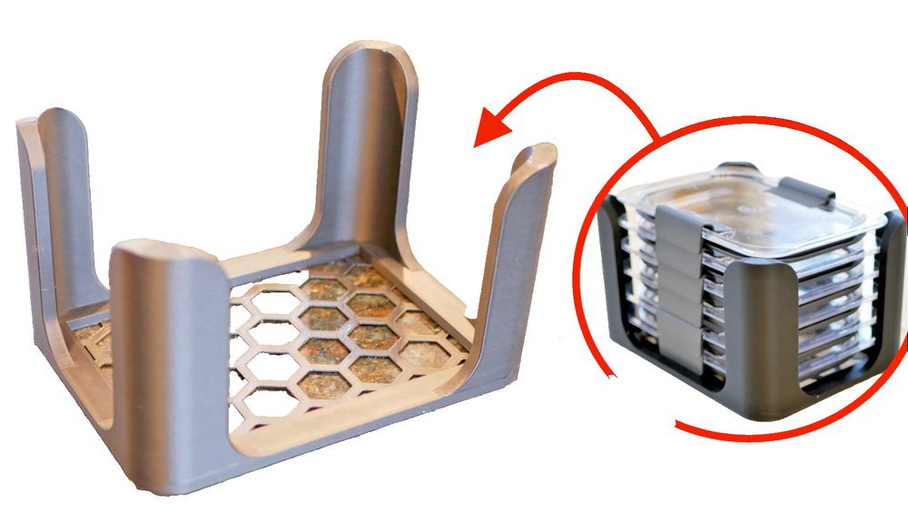 Rubbermaid Medium Container Lid Organizer Holds (6) 5.25 X 7.5IN. Lids