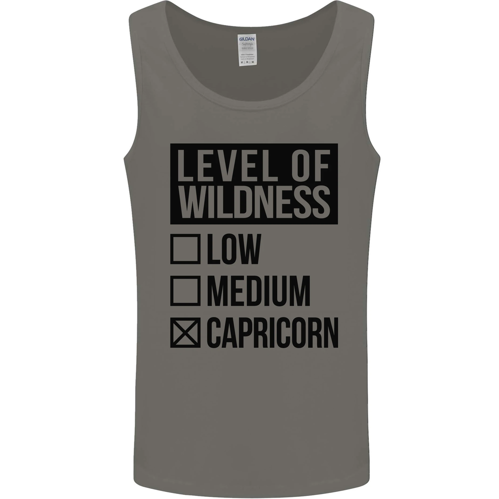 Levels of Wildness Capricorn Mens Vest Tank Top