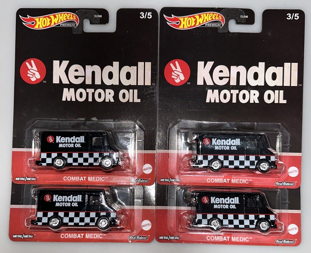 Hot Wheels Pop Culture Combat Medic Kendall Lot Of 4 Black NEW 2023