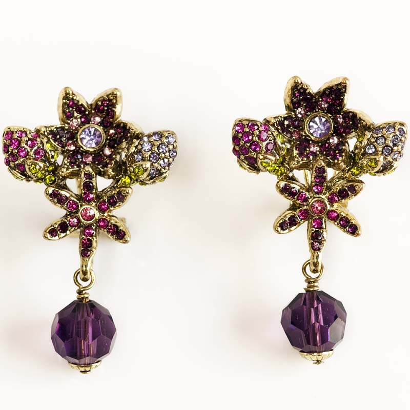 Heidi Daus Boho Flower Drop Earrings for Women Stylish Party Vacation Jewelry