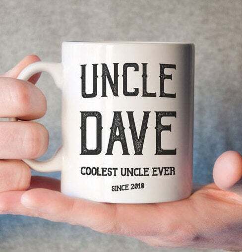 Uncle Mug Gift For Uncle Personalized New Uncle Coffee Mug Cool Brother Gift
