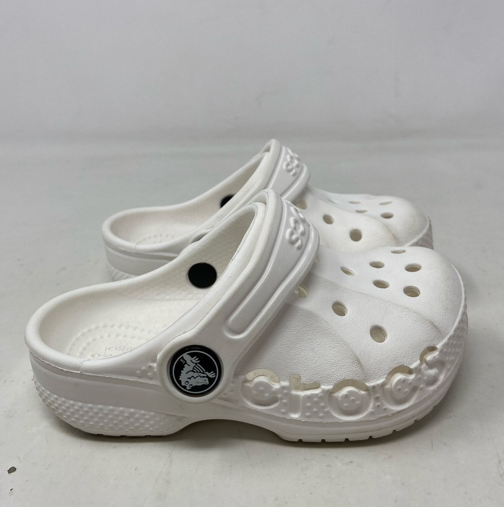 Crocs Kids Via Clog Toddler White - Size C7