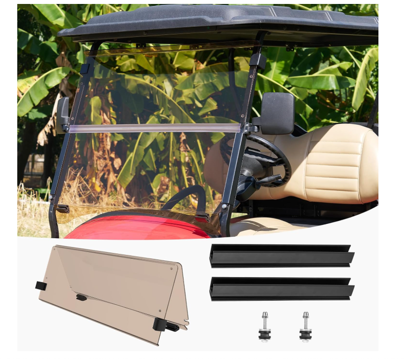 Golf Cart Windshield Compatible Club Car Precedent 2004-UP Models, Tinted