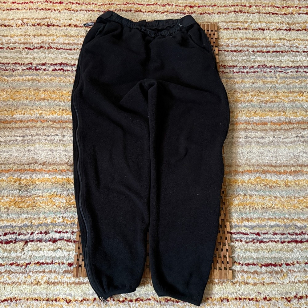 Vintage REI Polartec Pile Fleece Joggers Pants Sweatpants Black Men's Large L