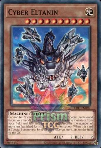 Cyber Eltanin LEDD-ENB09 Yu-Gi-Oh Rare Collectible Card  