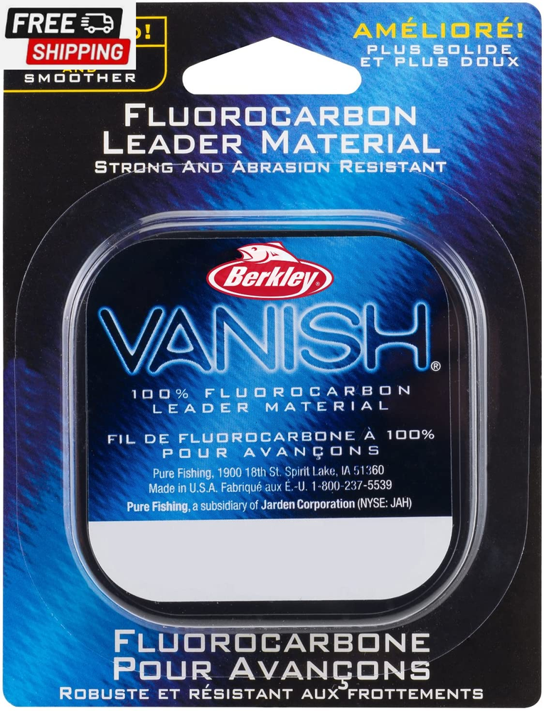 Berkley Vanish Fluorocarbon Fishing Line and Leader Material for Stealth and Strength