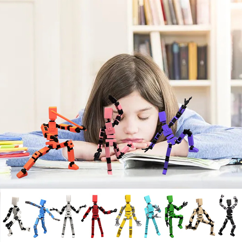Multi Joint Movable Model 3D Printed Mechanical Figures for Children Kids Dolls