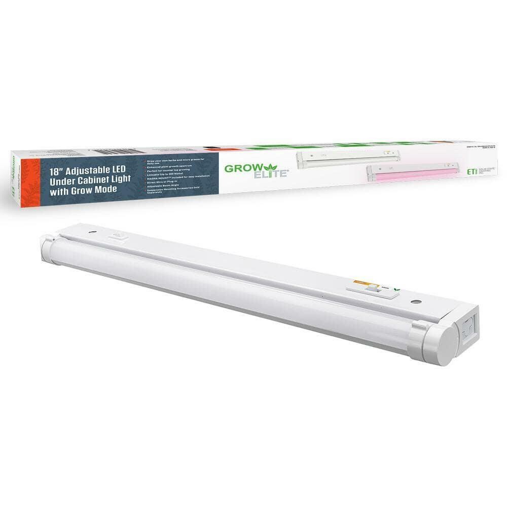 18 in. Indoor Gardening LED Grow Light Linkable 2700K 3000K 4000K Full Spectrum