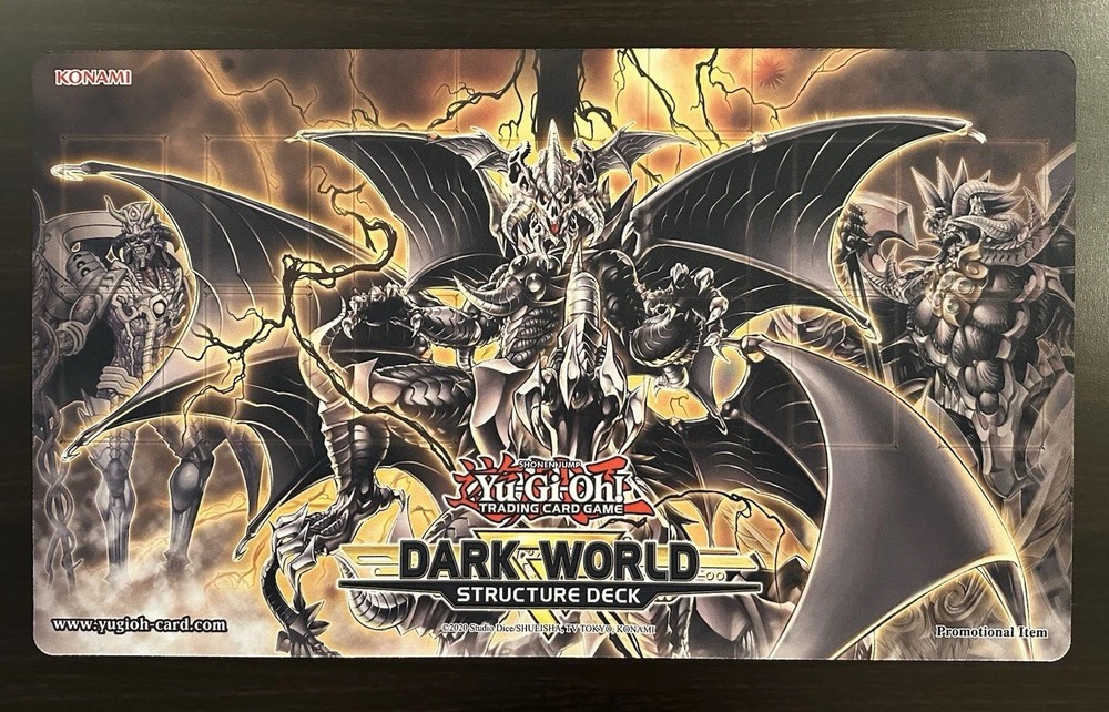 Yugioh Dark World Structure Deck Playmat Konami Official Grapha Reign-Beaux
