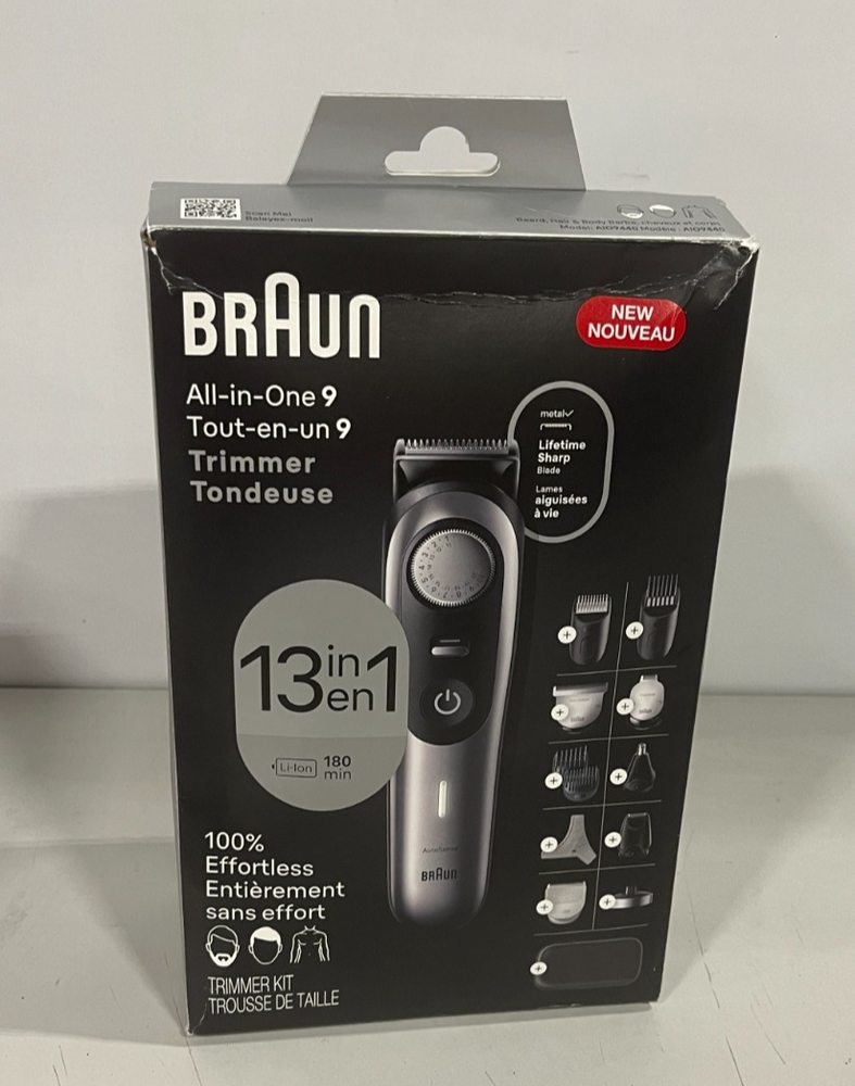 Braun All-in-One Style Kit Series 9 9440, Shaving Kit with 13-in-1 Trimmer Beard