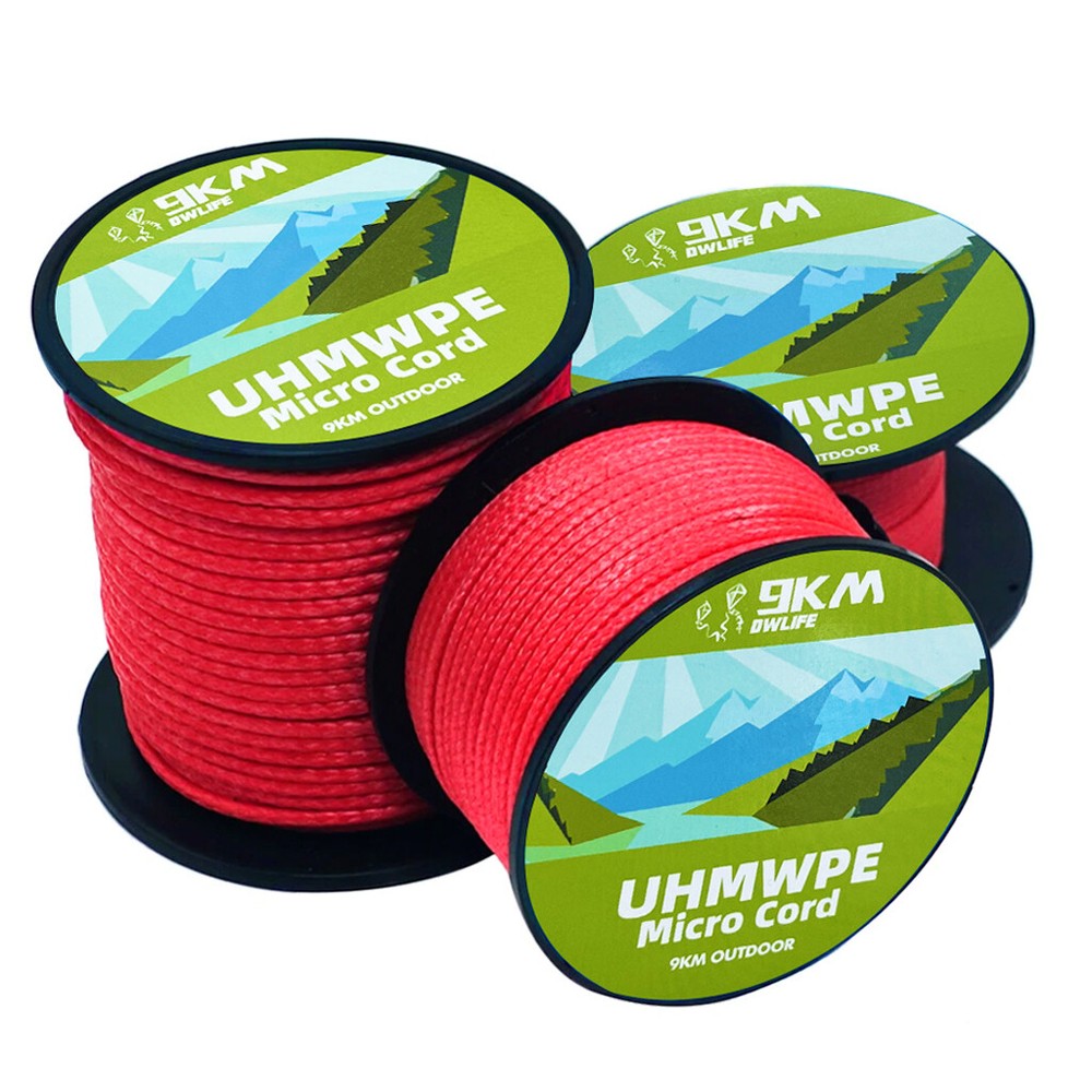580lb 1.3mm UHMWPE Cord Braid Fishing Line for Tent Guyline Hammock Camping Rope