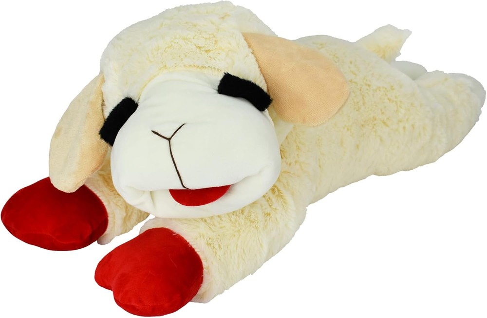 Multipet Lamb Chop Dog Plush Toy - Squeaky for 24\ Jumbo