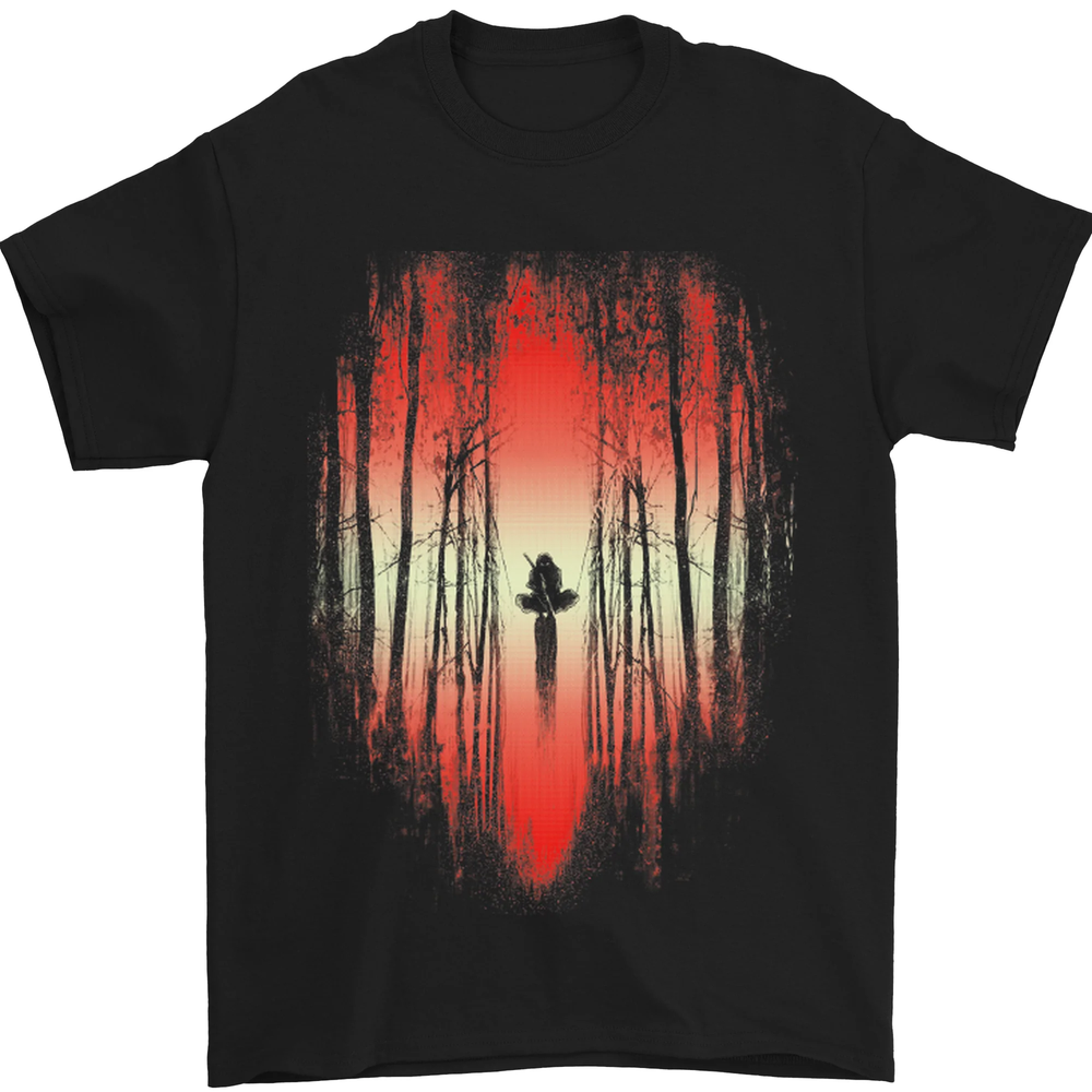 Ninja Landscape Martial Arts MMA Samurai Mens T-Shirt 100% Cotton