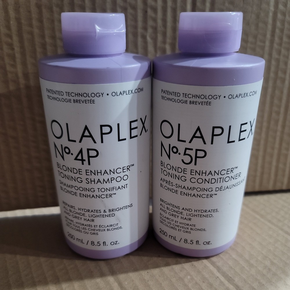 Olaplex No. 4P & 5P Blonde Enhancer Toning Purple Shampoo and Conditioner 8.5 oz