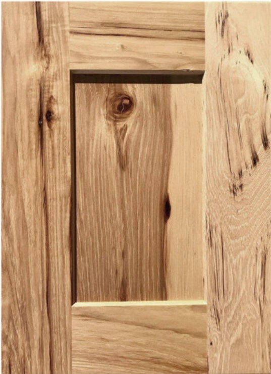 Country Hickory Kitchen Cabinets-Sample door-RTA-All wood, in stock