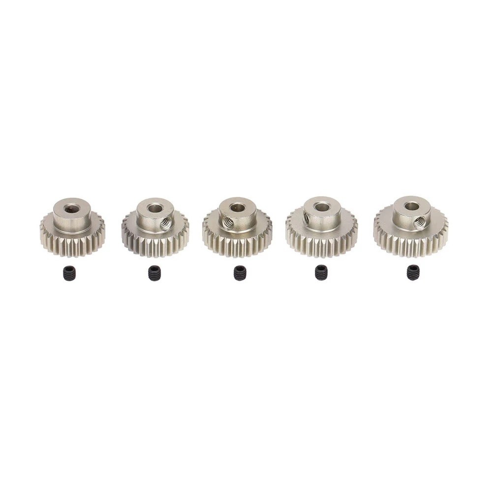 5Pcs 26T-30T Aluminum Pinion Gear For 1/10 RC Car Brushed Brushless Motor ee