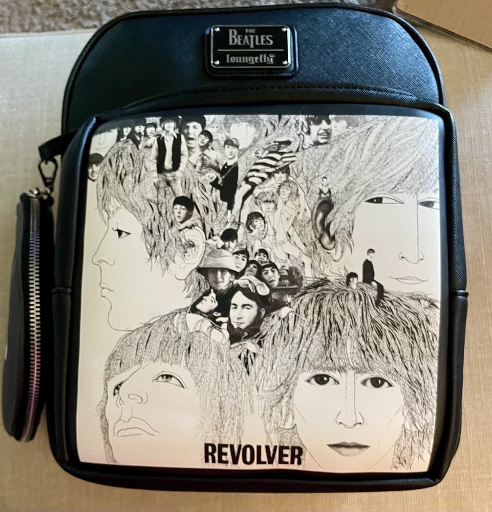 Loungefly Beatles Mini Backpack with Record Wallet - Music Inspired Design