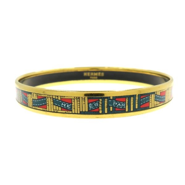 Hermes Emaile Bangle Rank B Pre-Owned Luxury Bracelet