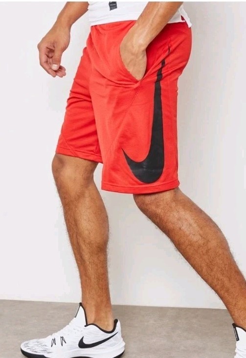 NWT! NIKE  Men's Dri-Fit Red Vertical Swoosh Basketball Athletic Shorts! XXL