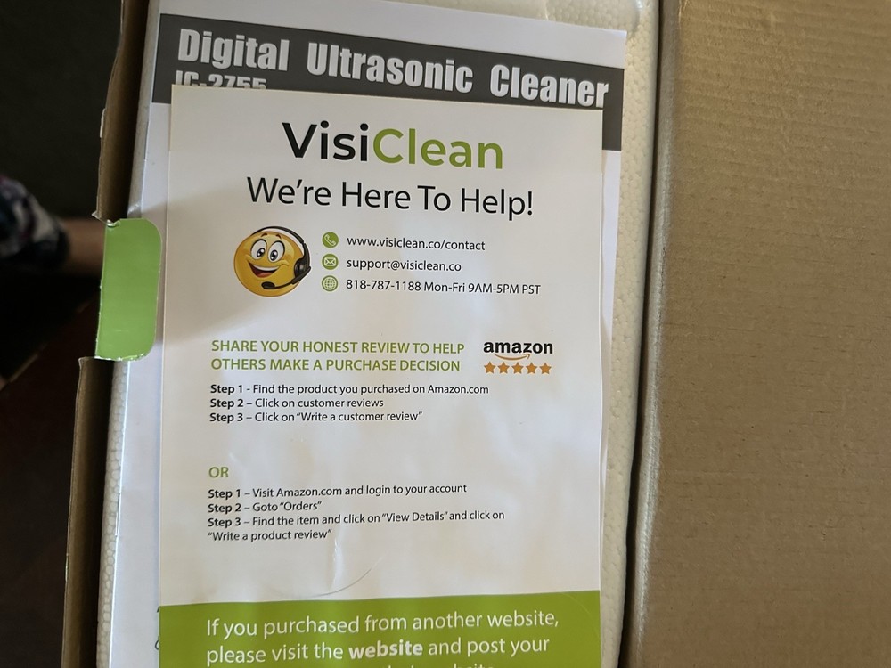 VisiClean Pro Elite IC-2755 Ultrasonic Cleaner Brand New