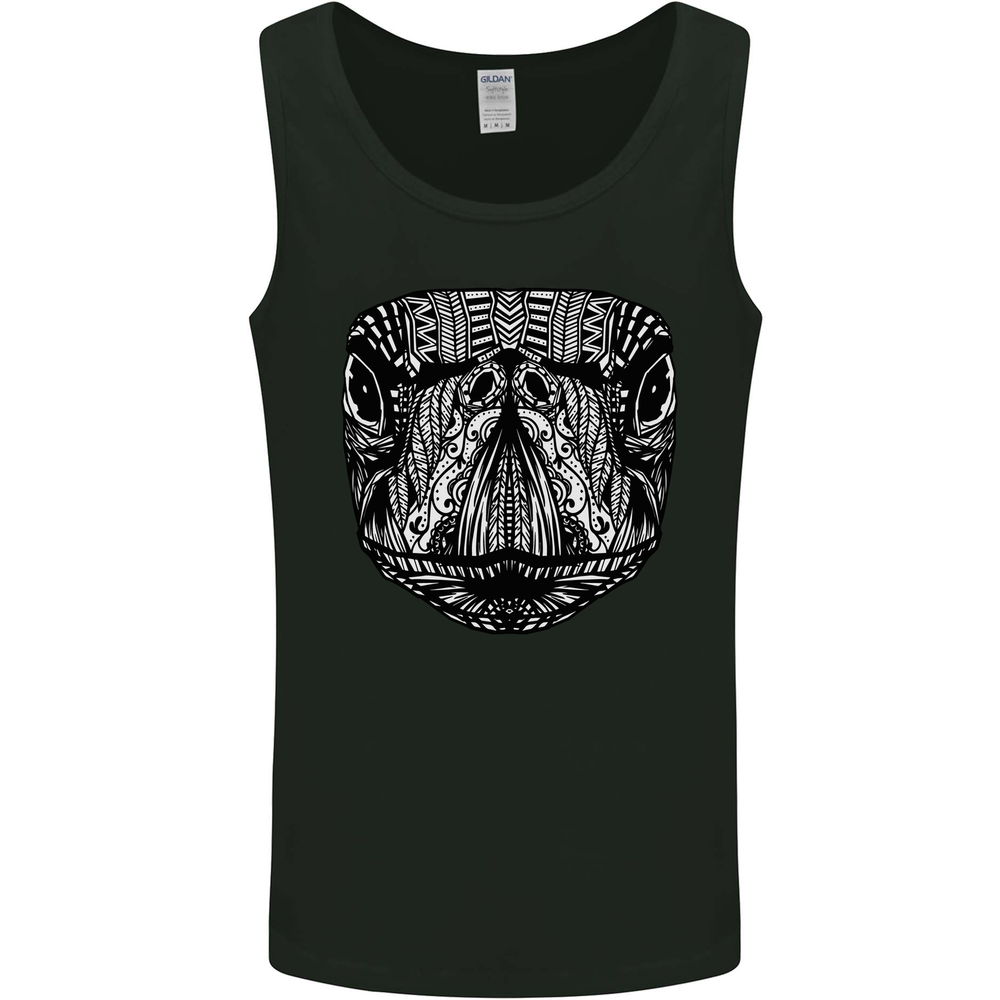 Turtle Mandala Art Tortoise Mens Vest Tank Top